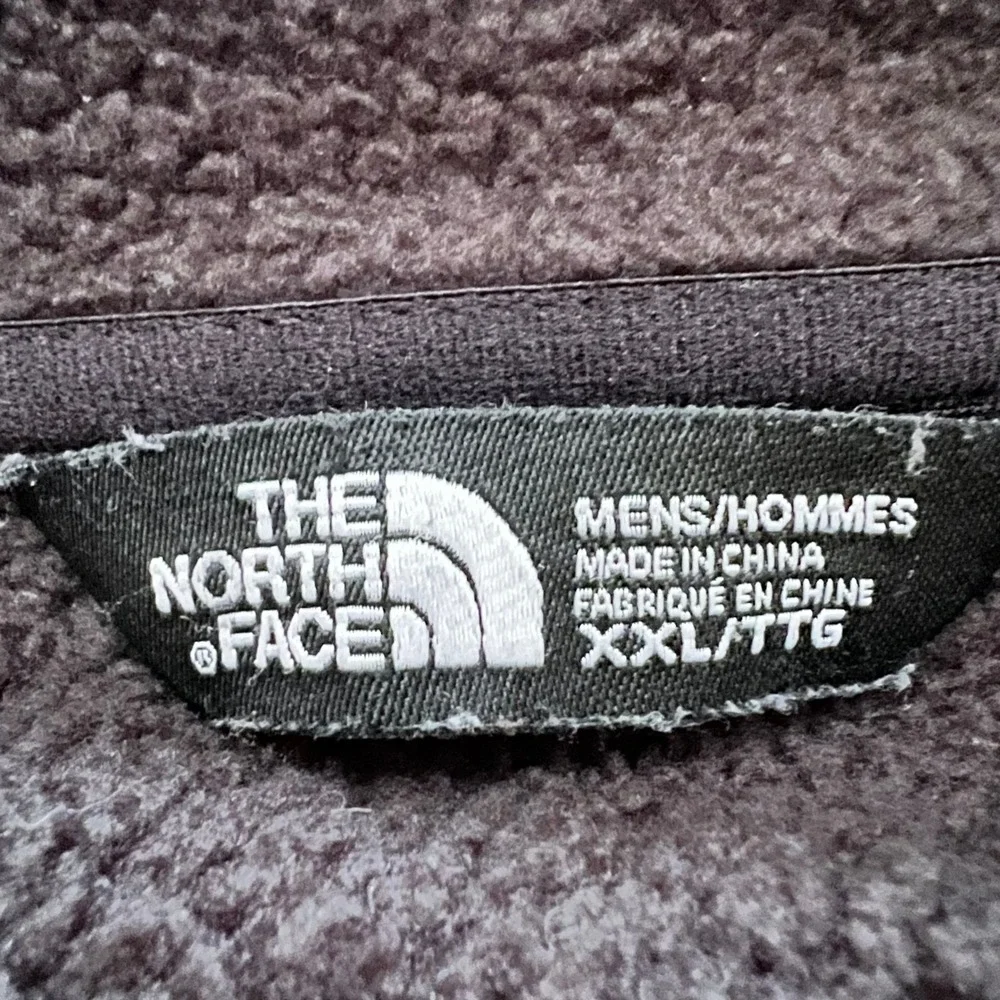 The North Face Mens XXL Black Full Zip Softshell Fleece Lined Jacket‎ Raglan